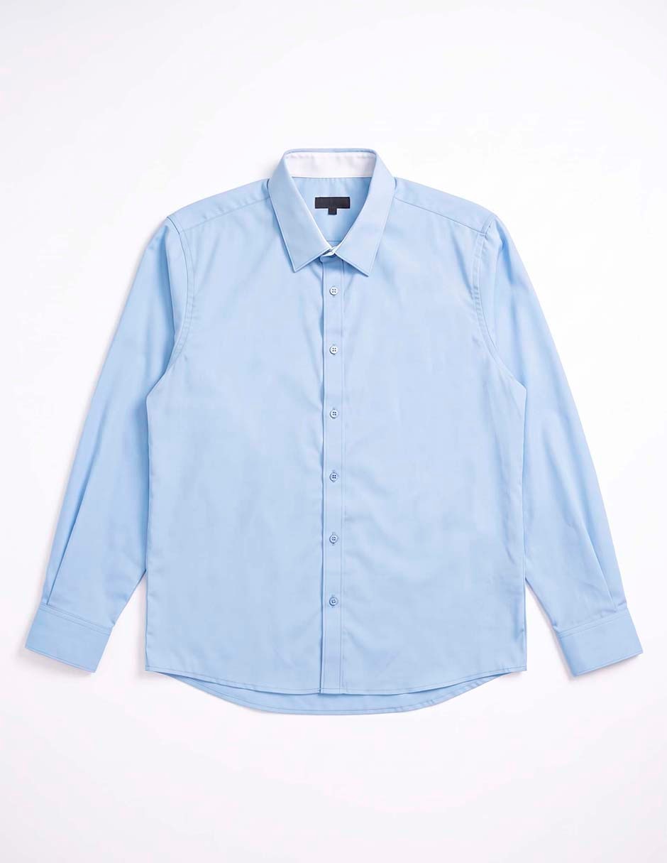 Camisa casual de algodón manga larga para niño