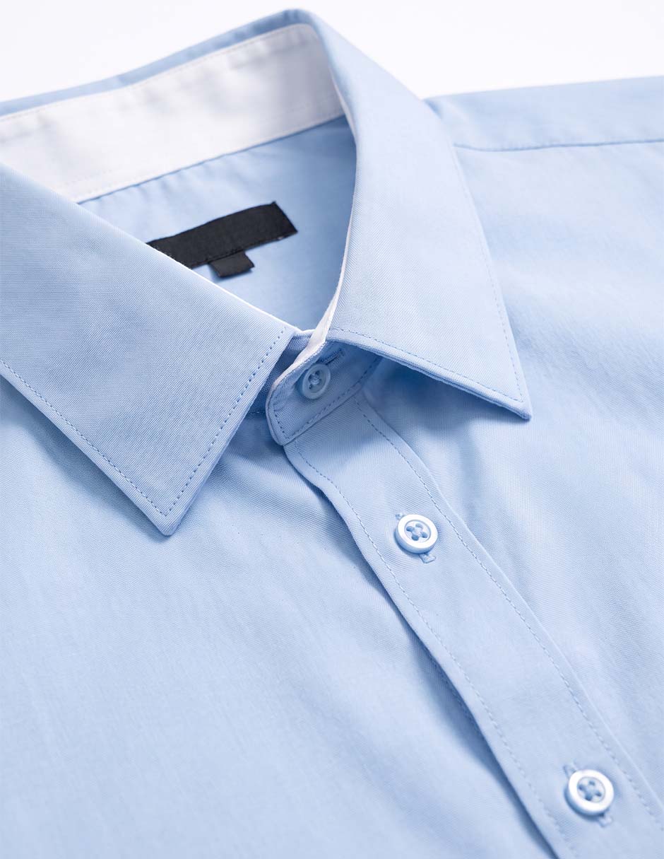 Camisa casual de algodón manga larga para niño 4