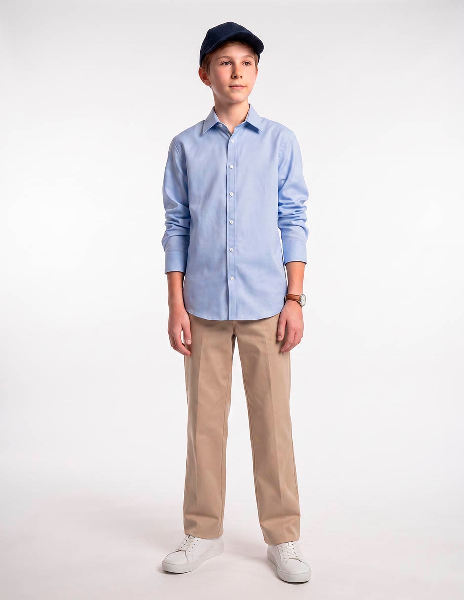 Camisa casual manga larga para niño