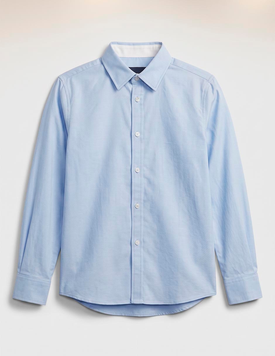Camisa casual manga larga para niño