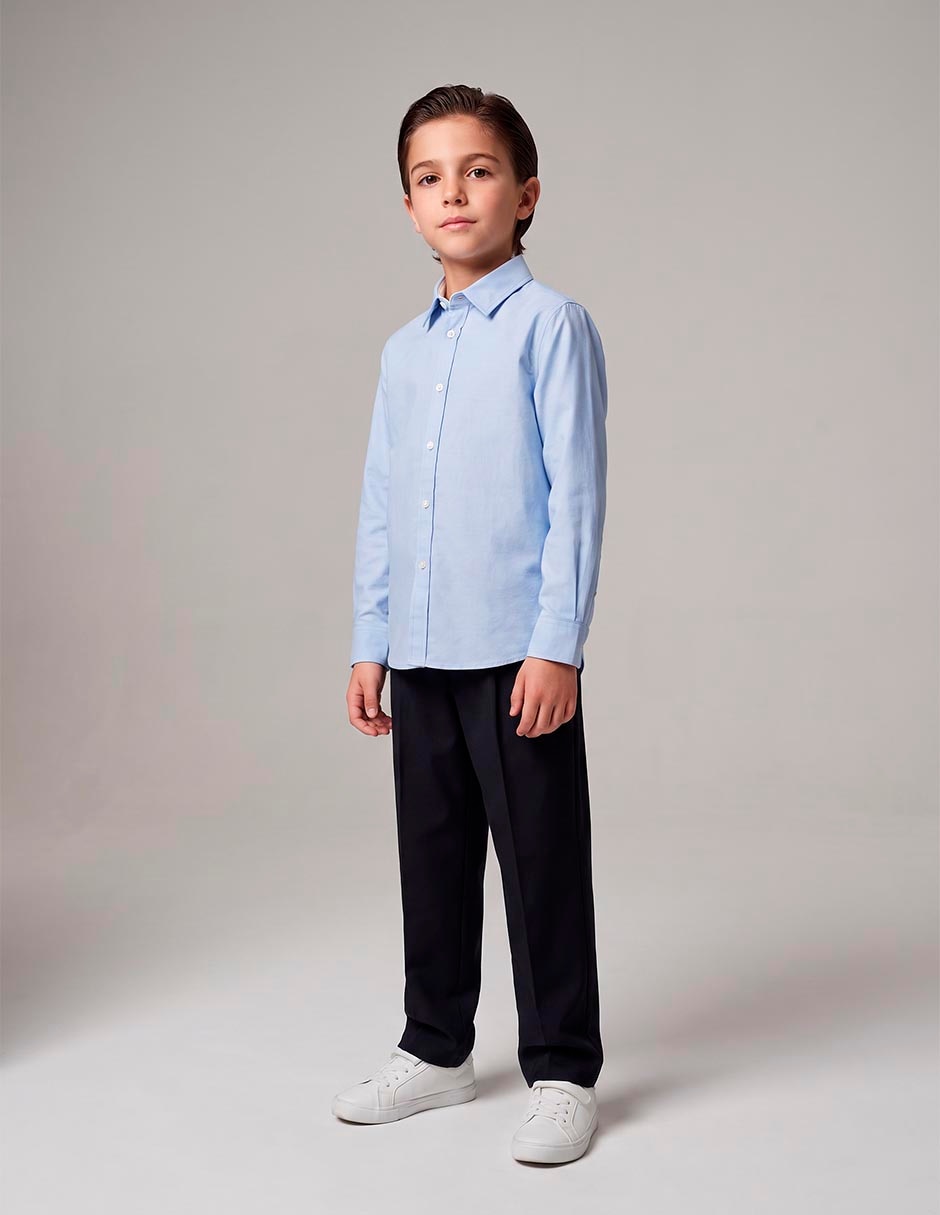 Camisa casual jbe manga larga para niño