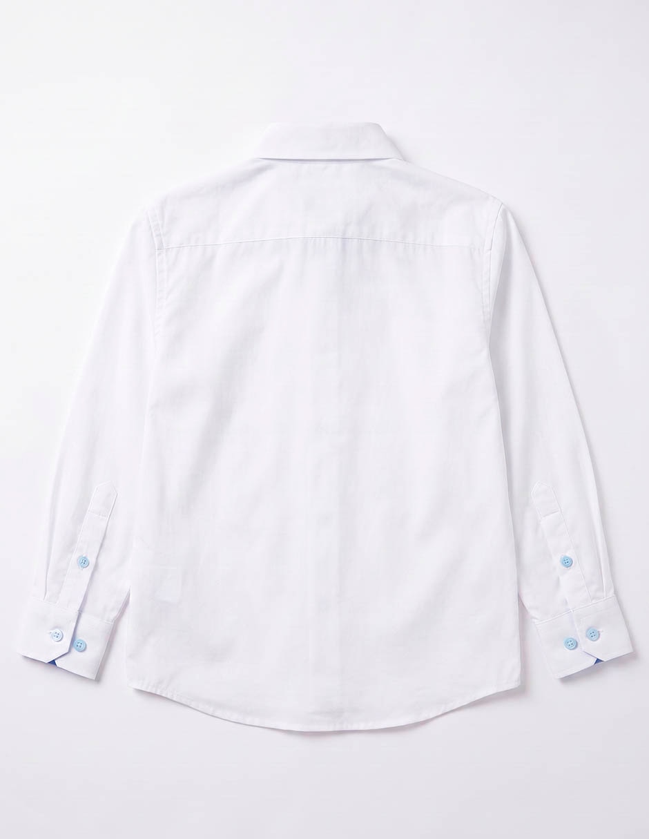 Camisa formal de algodón manga larga para niño 3