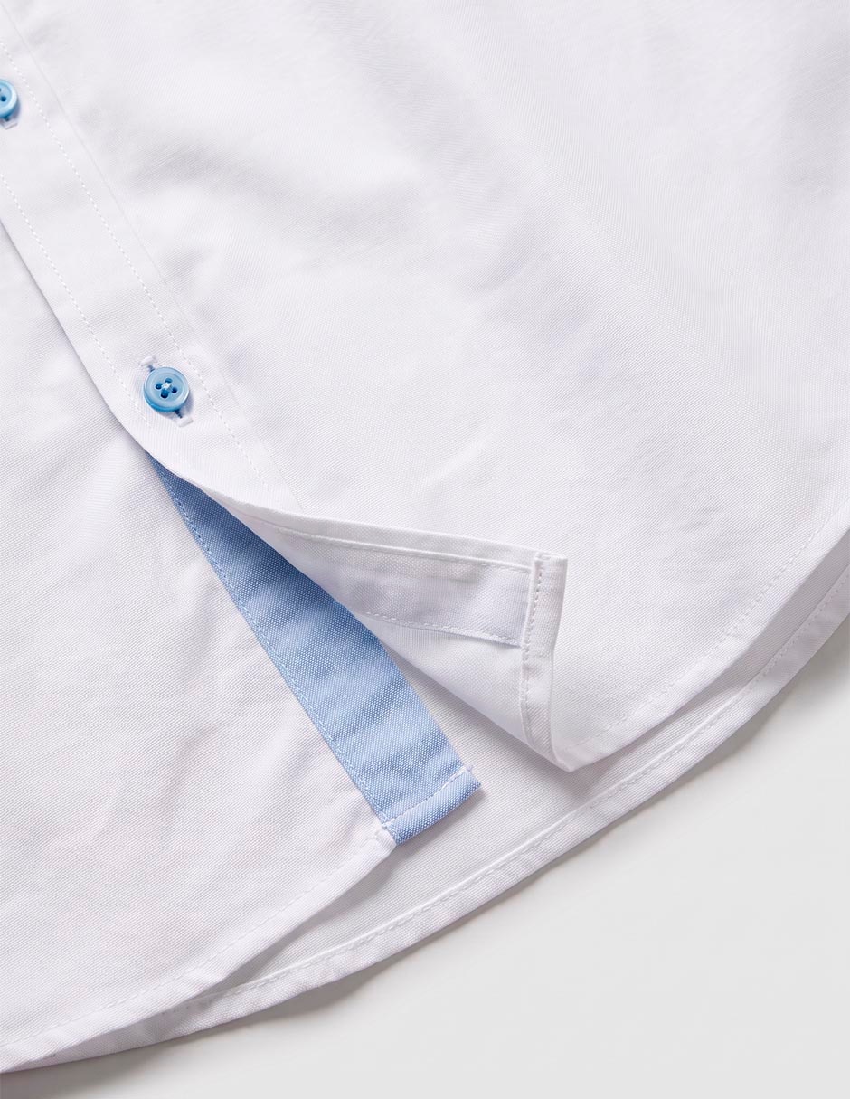 Camisa formal jbe de algodón manga larga para niño