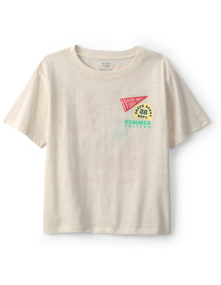 Playera manga corta para niño Playera manga corta para niño