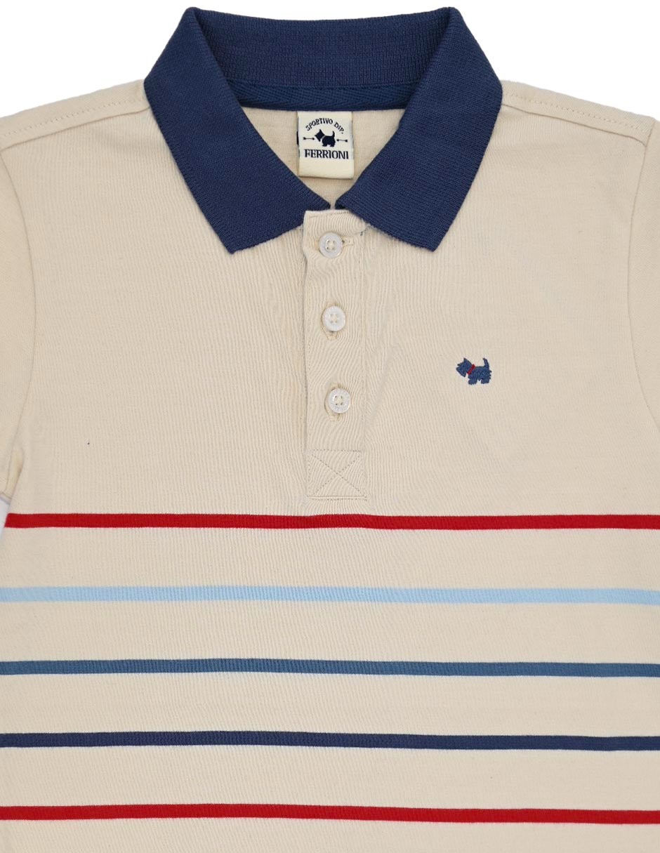 Playera tipo polo Kiam de algodón para niño 2