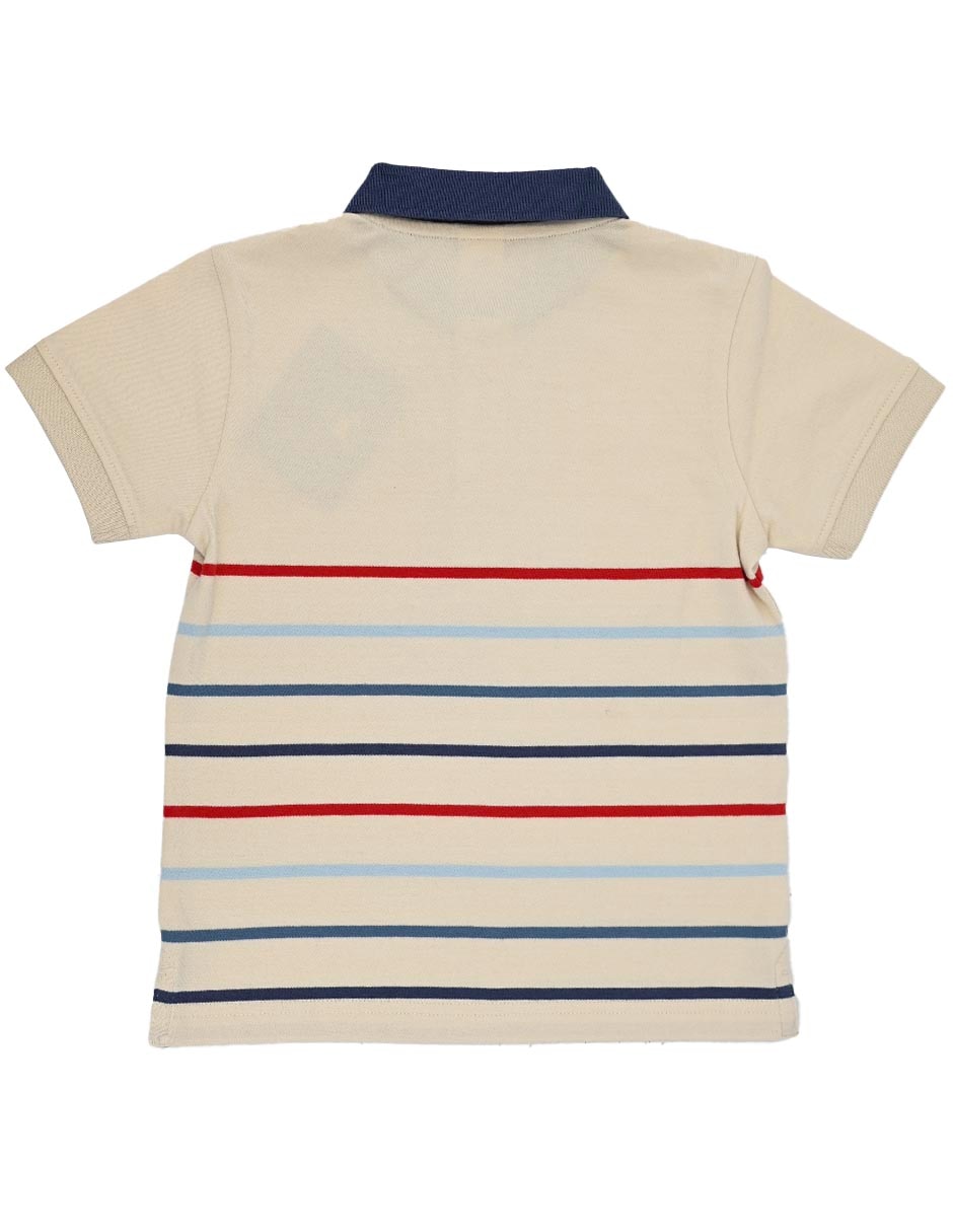 Playera tipo polo Kiam de algodón para niño 3