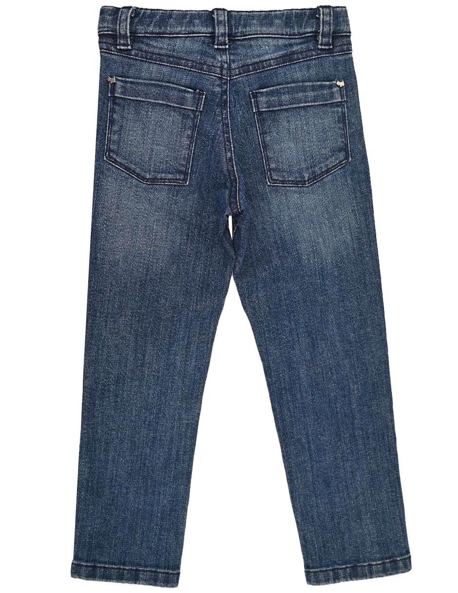 Jeans regular alba lavado deslavado para niño 2