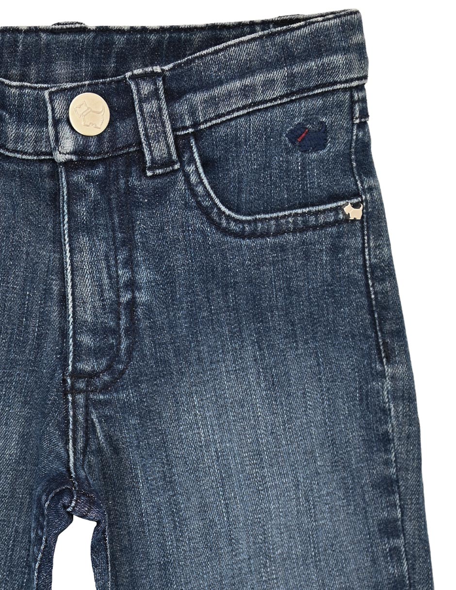 Jeans regular alba lavado deslavado para niño 3