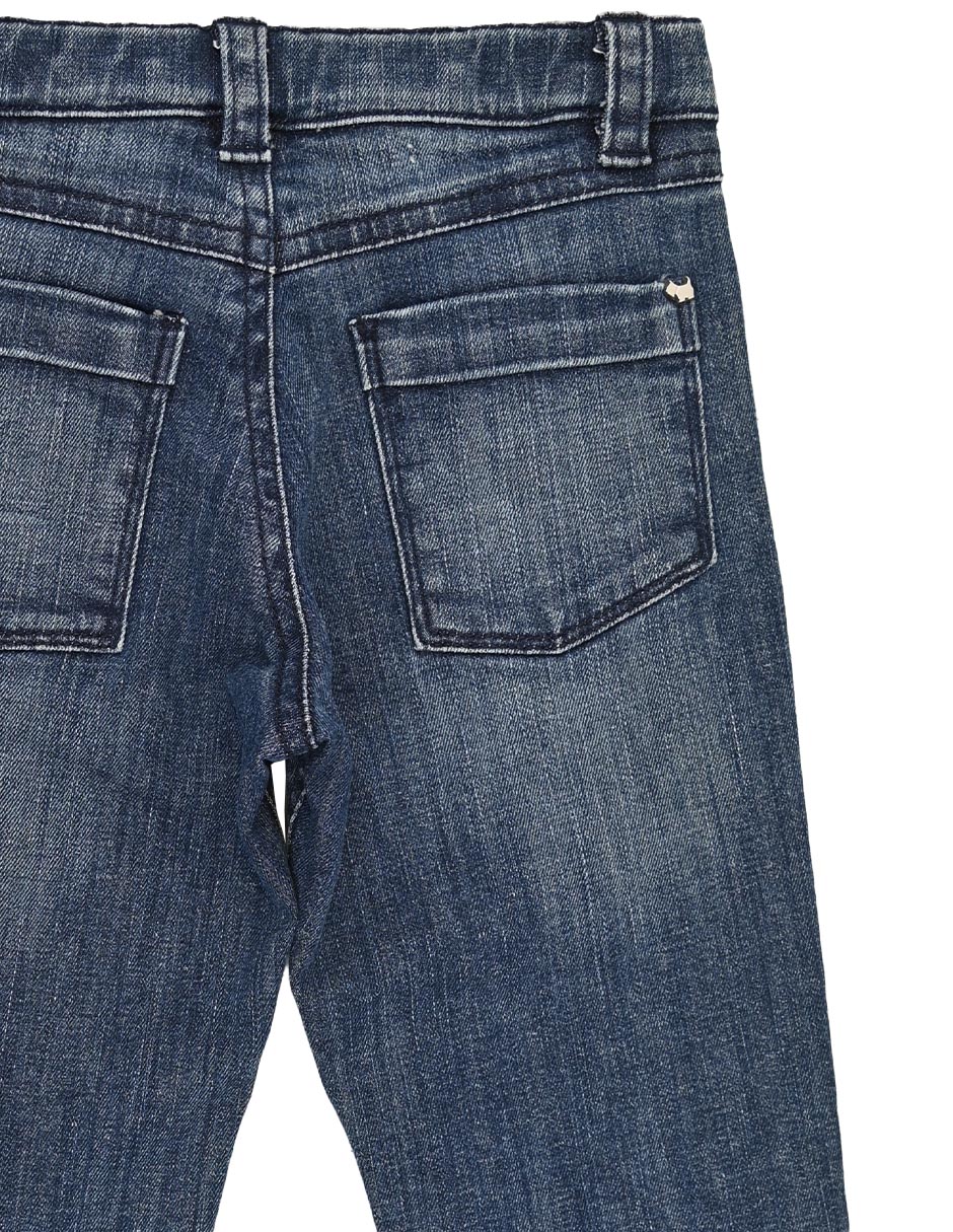 Jeans regular alba lavado deslavado para niño 4