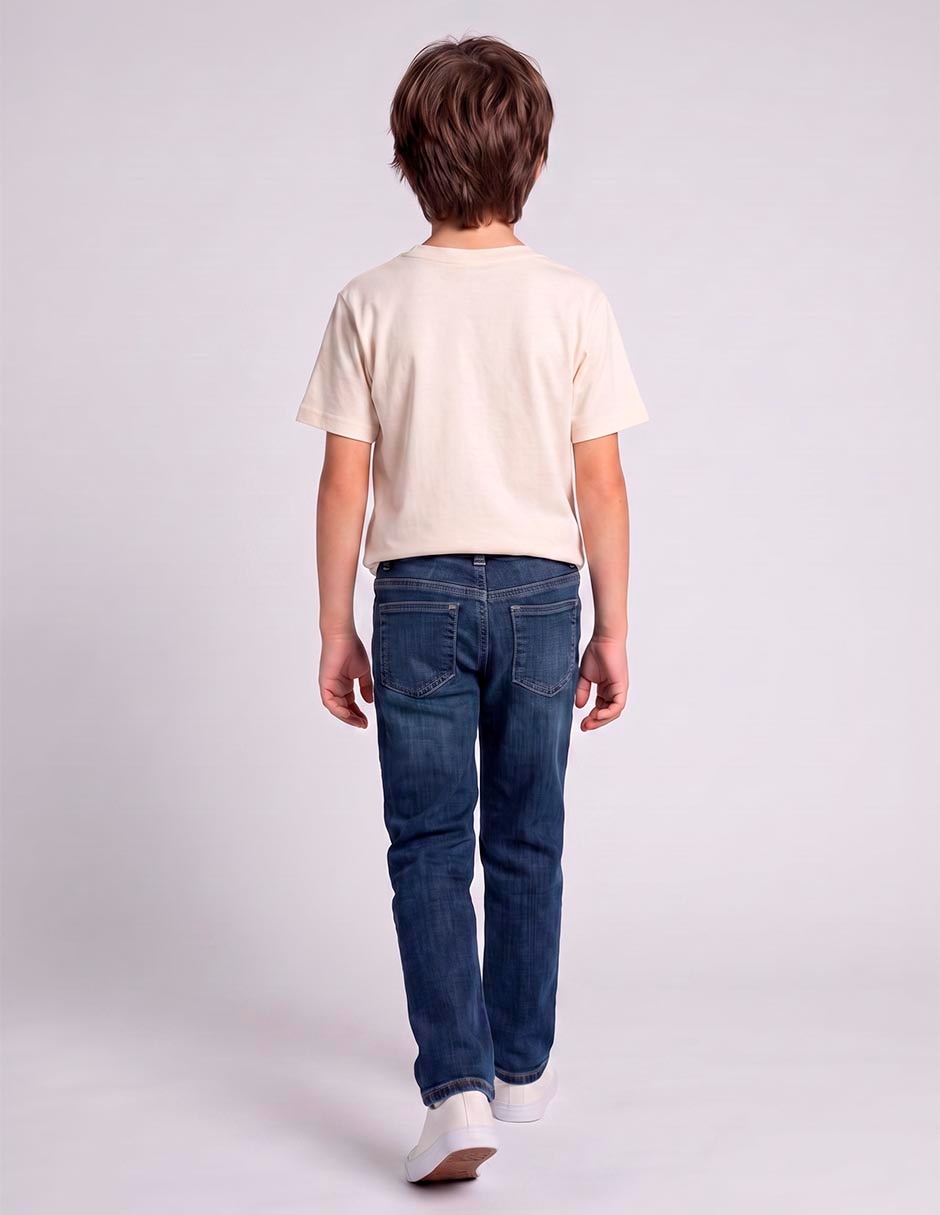 Jeans straight Ferroni deslavado para niña 6
