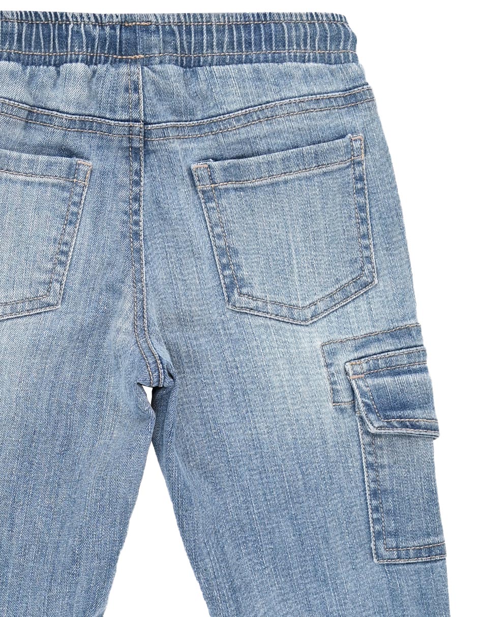 Jeans regular solei lavado deslavado para niño 3