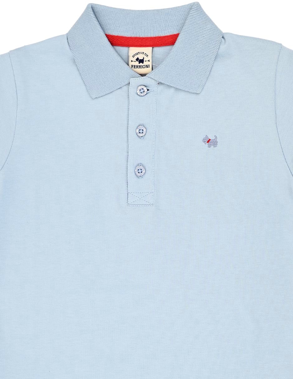 Playera tipo polo Nashira de algodón para niño 2