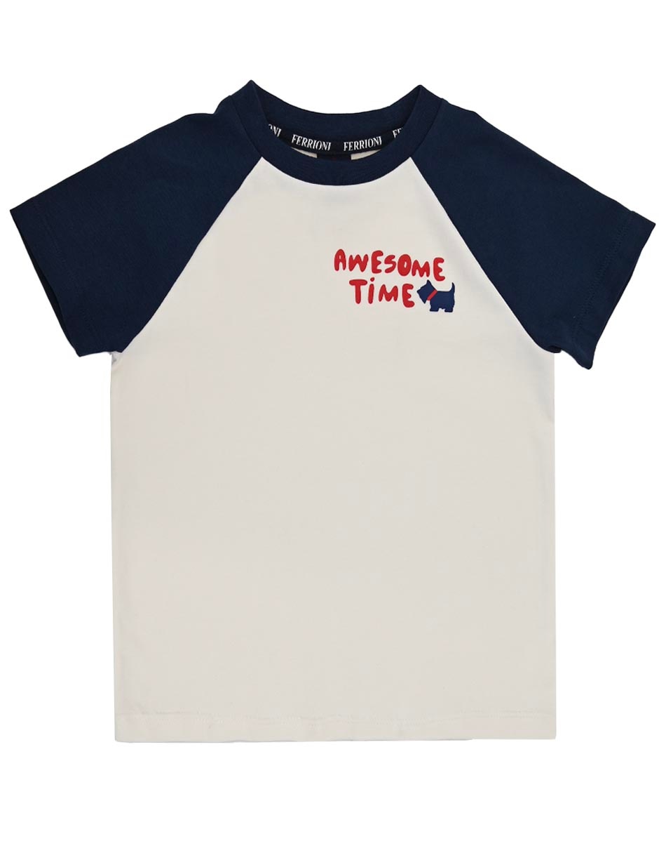 Playera ferrioni toby manga larga para niño