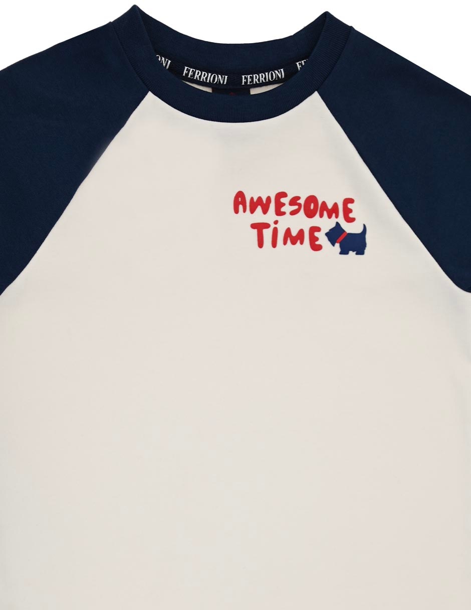 Playera ferrioni toby manga larga para niño