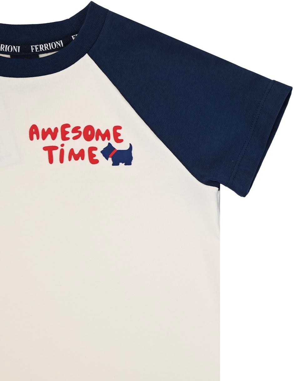 Playera ferrioni toby manga larga para niño