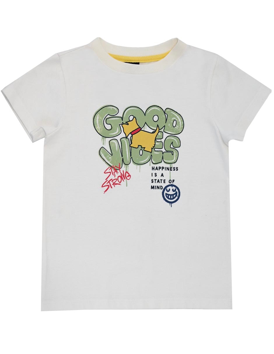 Playera manga corta para niño