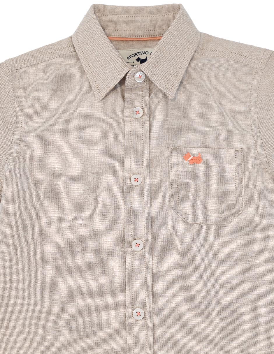 Camisa casual Ferrioni de Algodón manga larga para niño