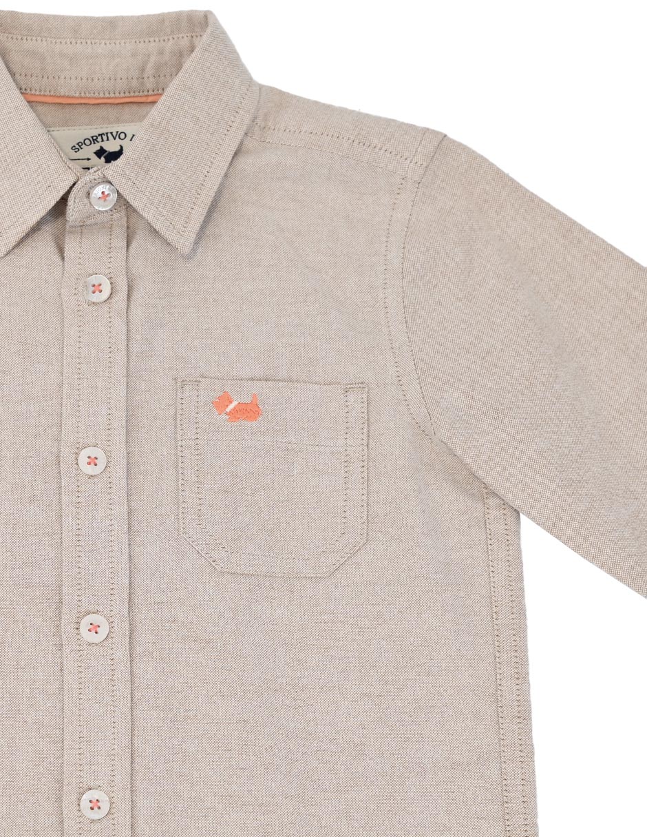 Camisa casual Ferrioni de Algodón manga larga para niño