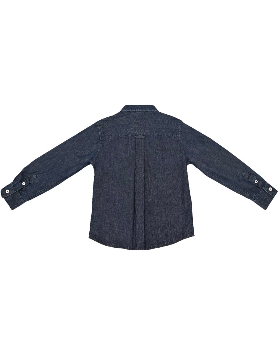 Camisa casual Ferrioni de algodón manga larga para niño