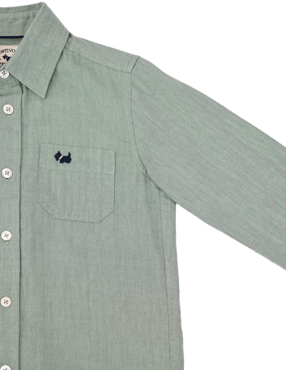 Camisa Kenya de algodón manga larga para niño 2