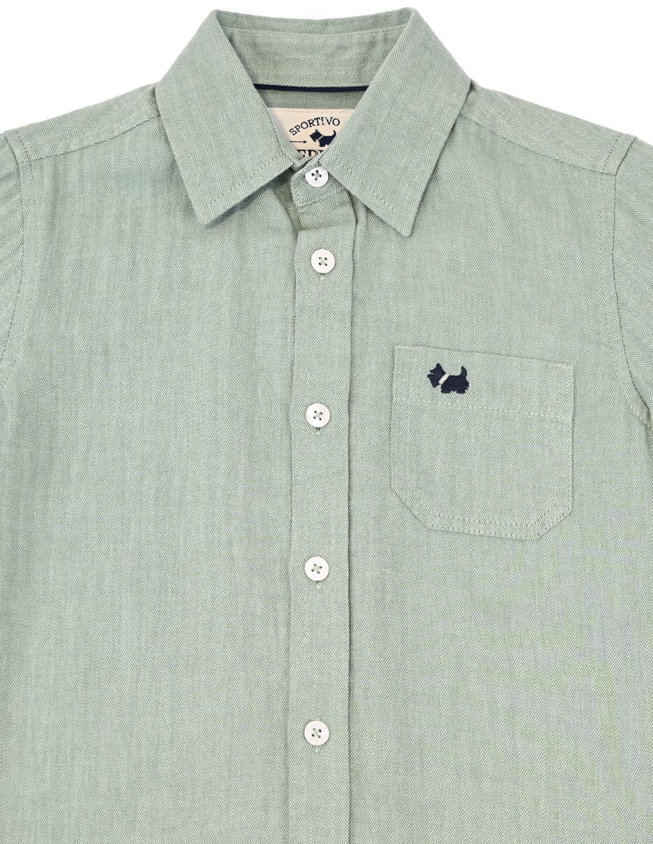 Camisa Kenya de algodón manga larga para niño 3