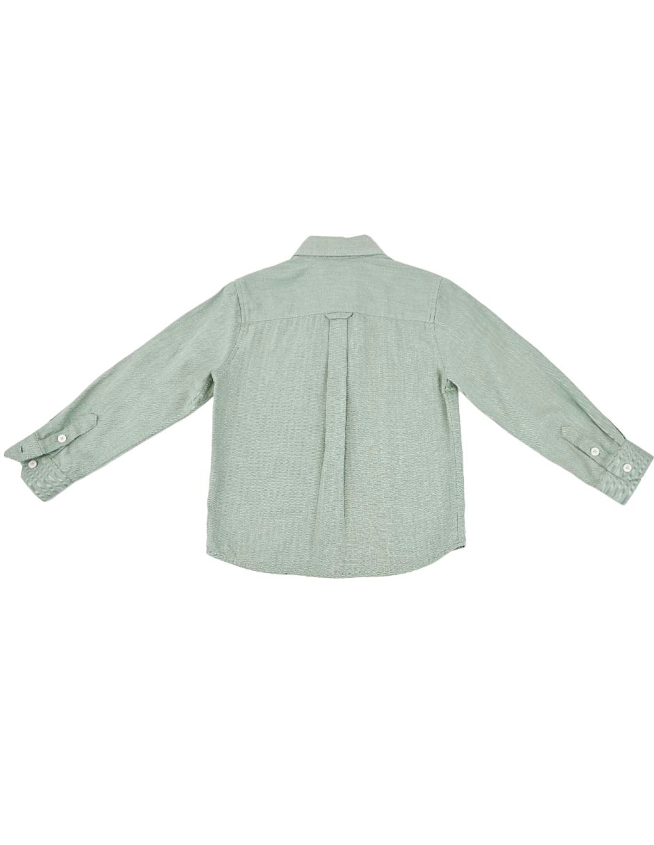Camisa Kenya de algodón manga larga para niño 4