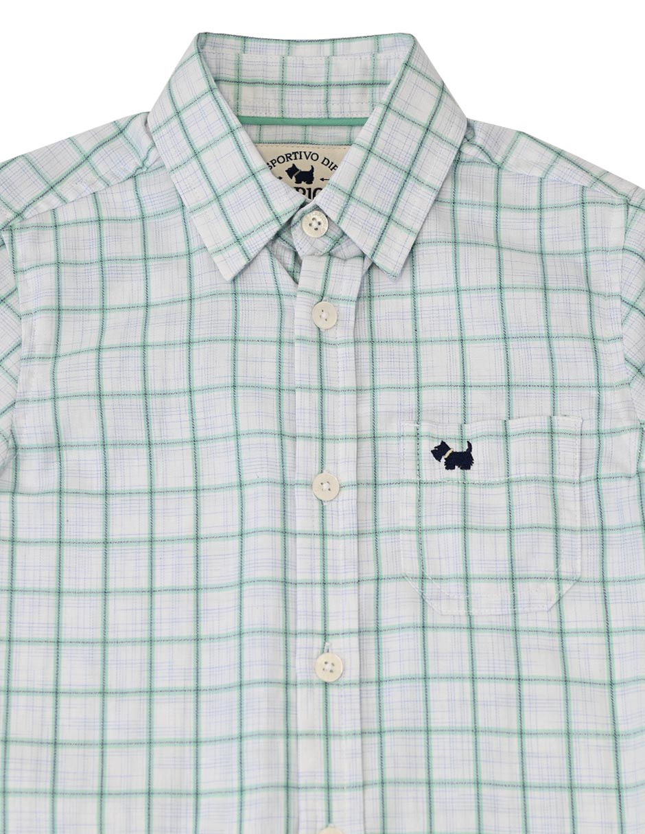 Camisa casual zef de algodón manga larga para niño 2