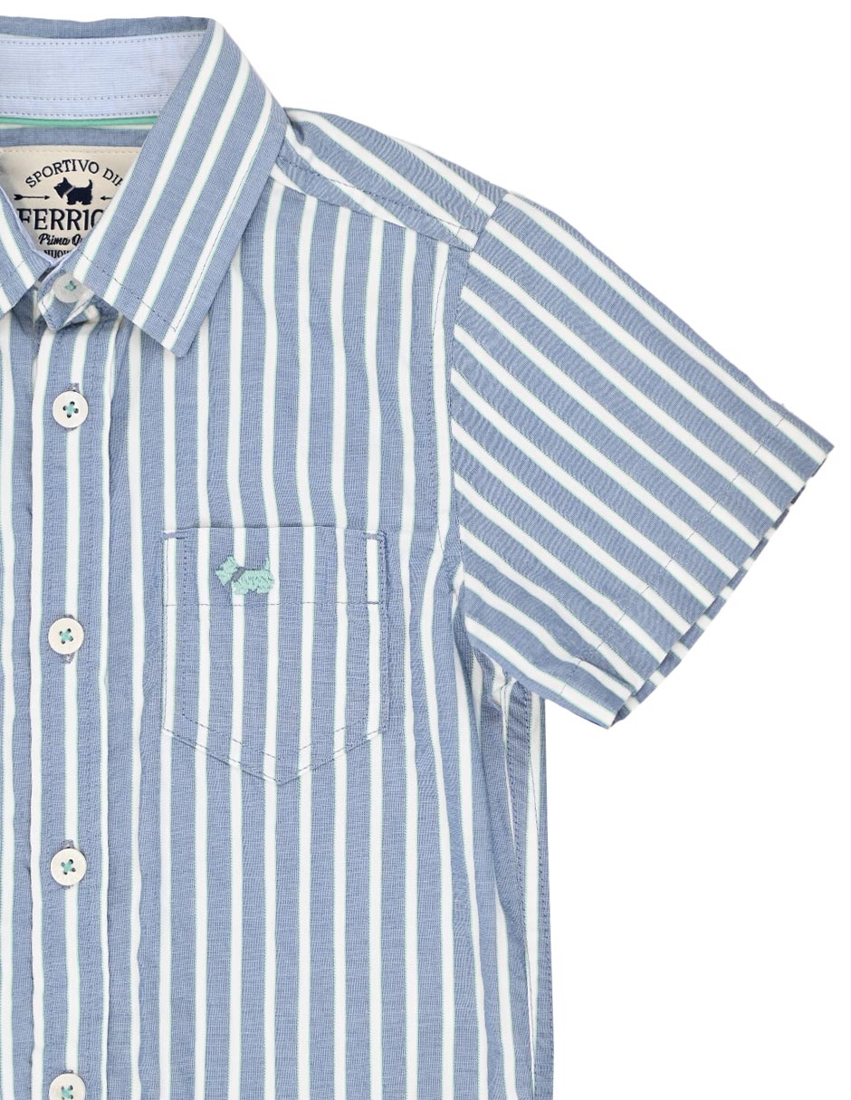 Camisa Souq de algodón manga corta para niño 3