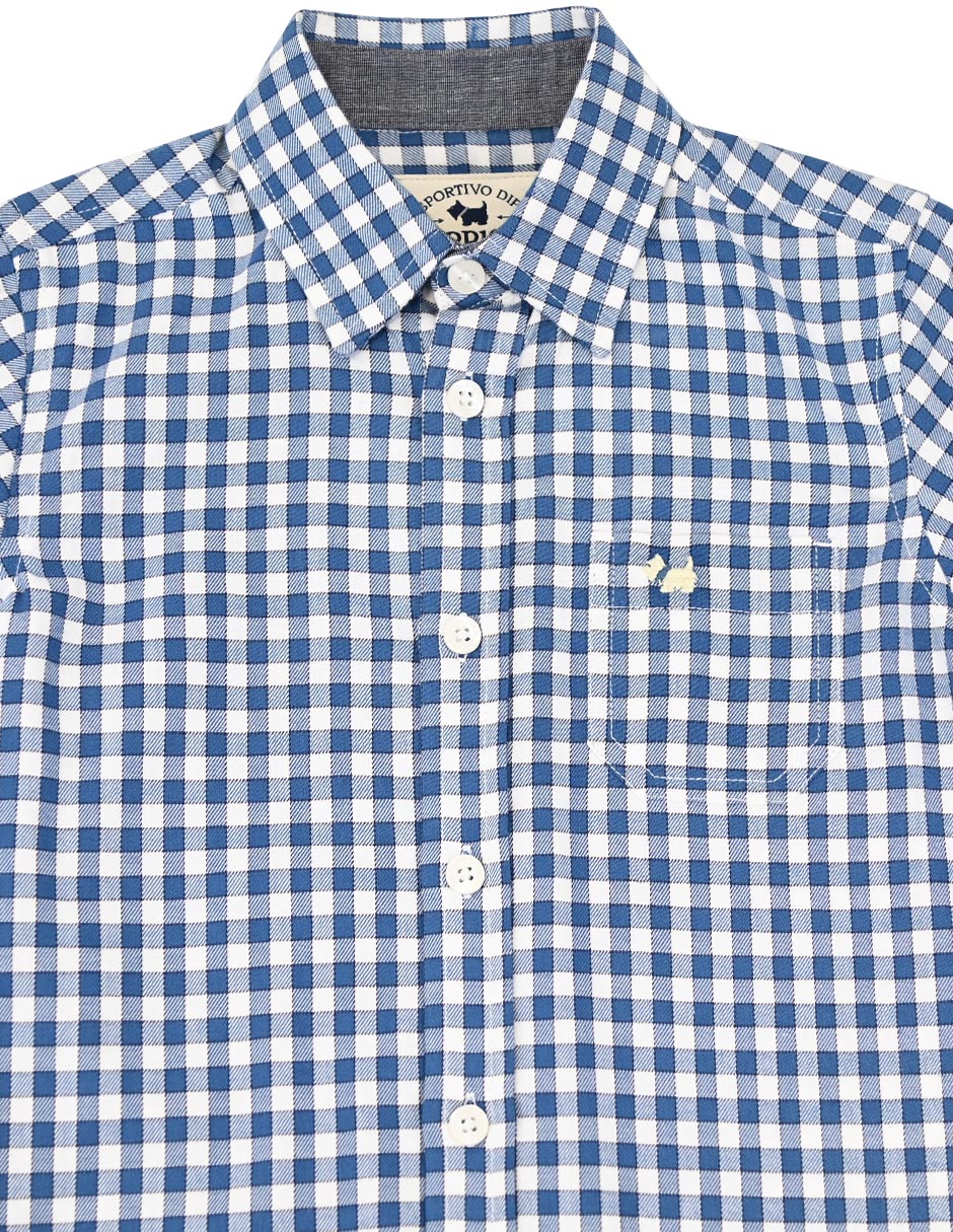 Camisa casual Ferrioni de algodón manga larga para niño