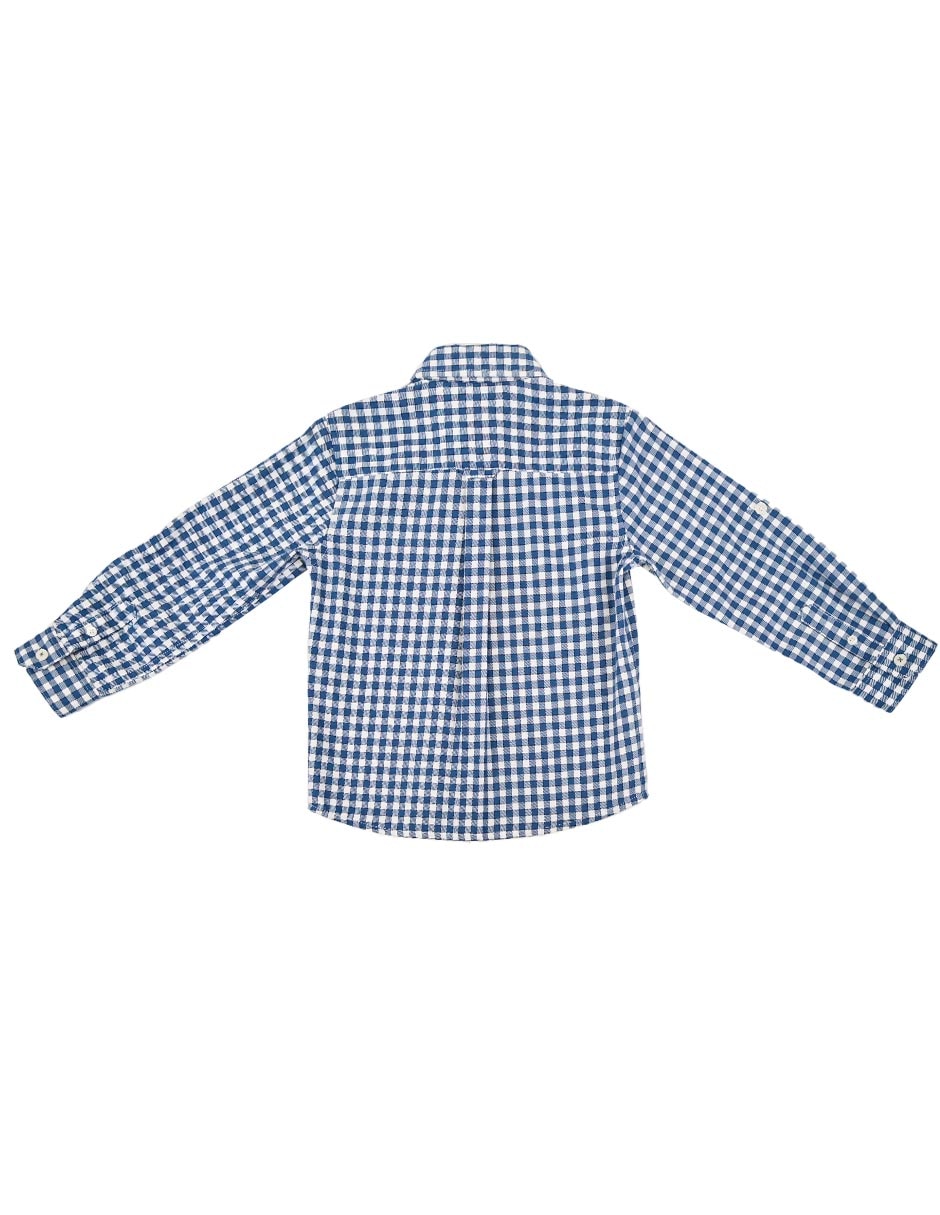 Camisa casual Ferrioni de algodón manga larga para niño