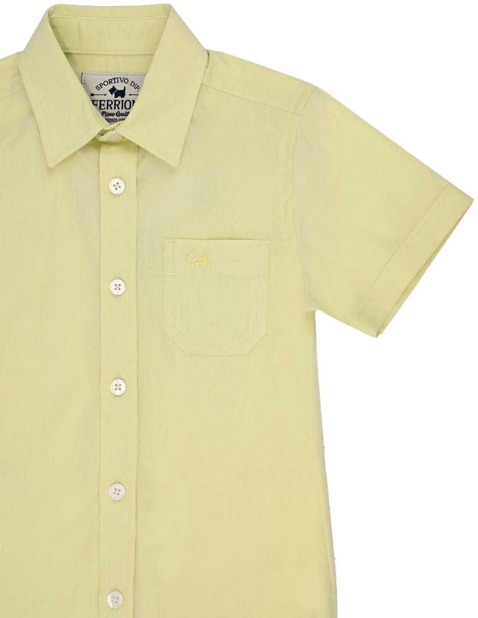 Camisa casual de algodón manga corta para niño 3