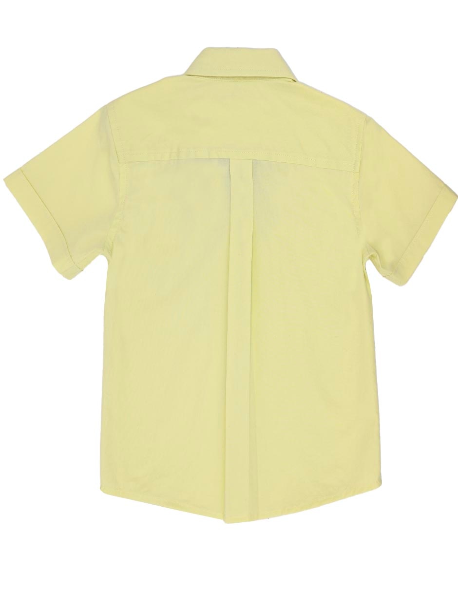 Camisa casual de algodón manga corta para niño 4
