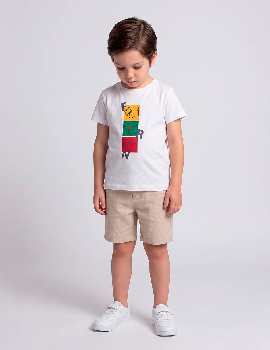 Playera wurren manga corta para niño Playera wurren manga corta para niño