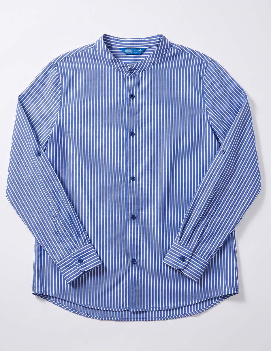 Camisa casual piquenique de algodón manga larga para niño 2