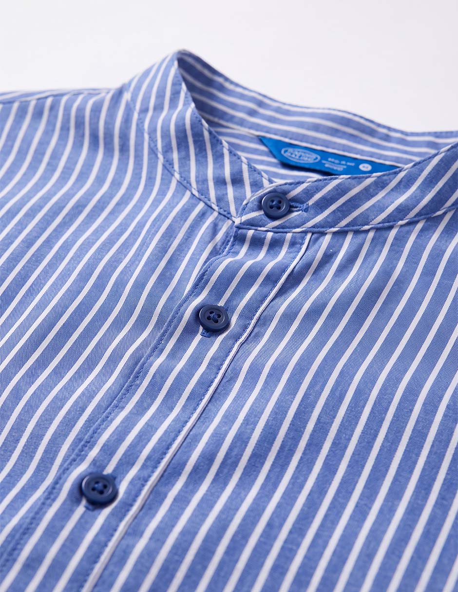 Camisa casual piquenique de algodón manga larga para niño 4