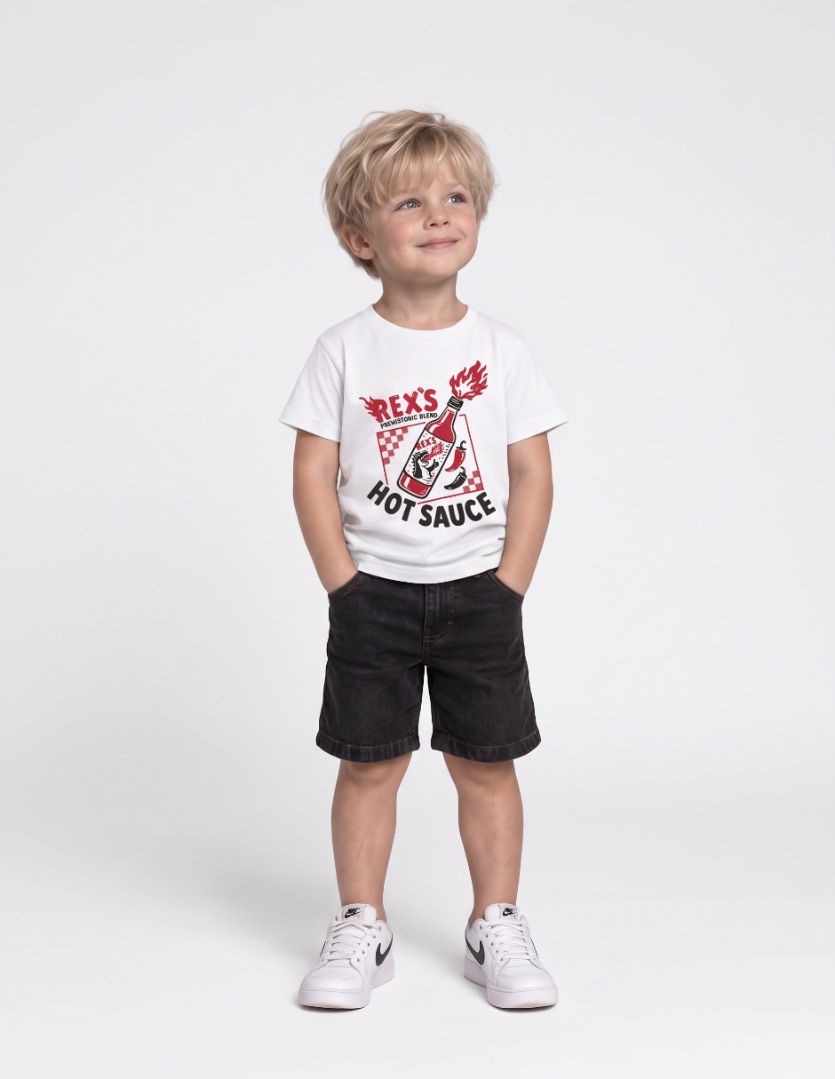 Playera manga corta para niño Playera manga corta para niño