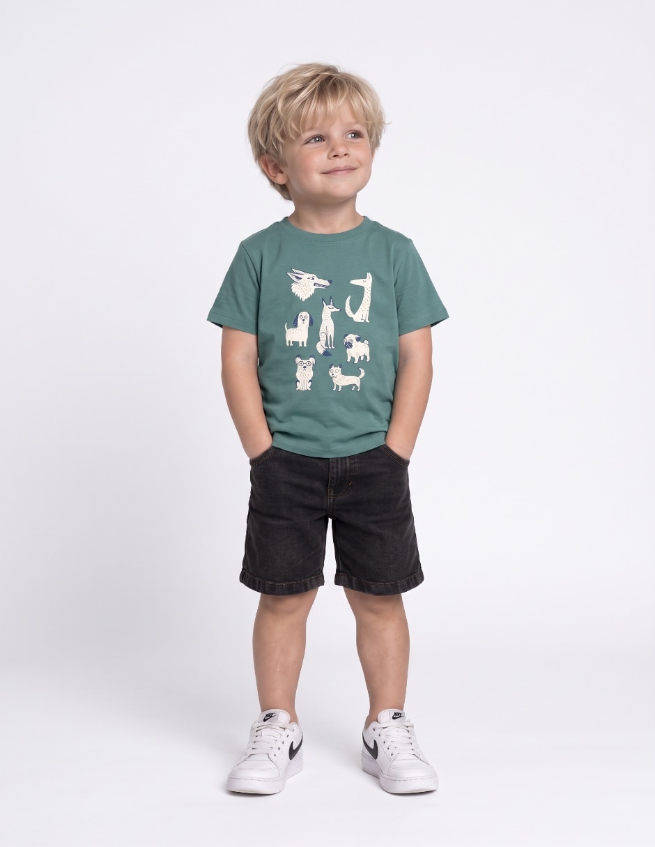 Playera manga corta para niño Playera manga corta para niño