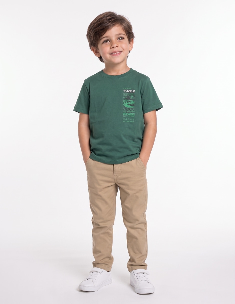 Playera manga corta para niño Playera manga corta para niño