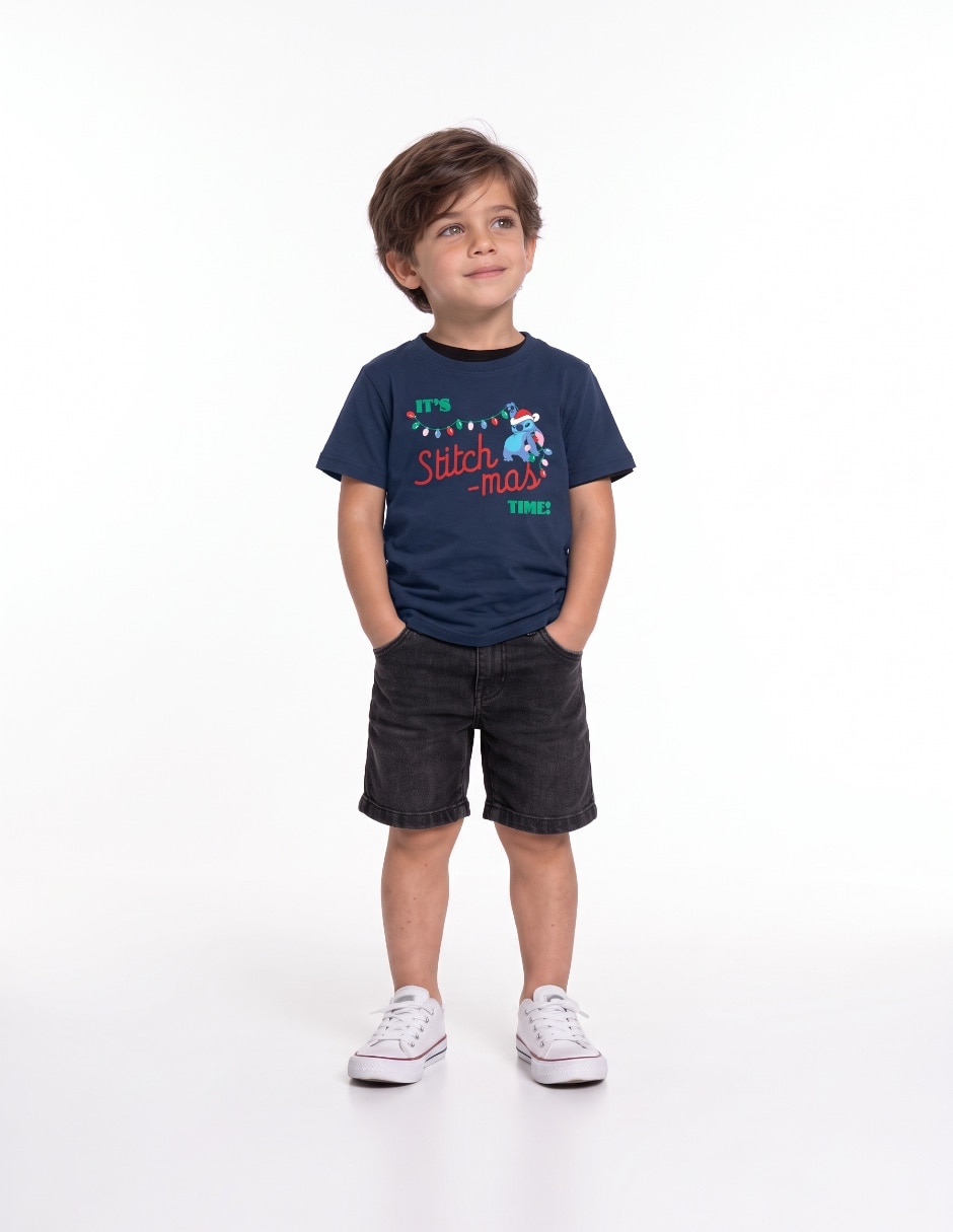 Playera manga corta para niño