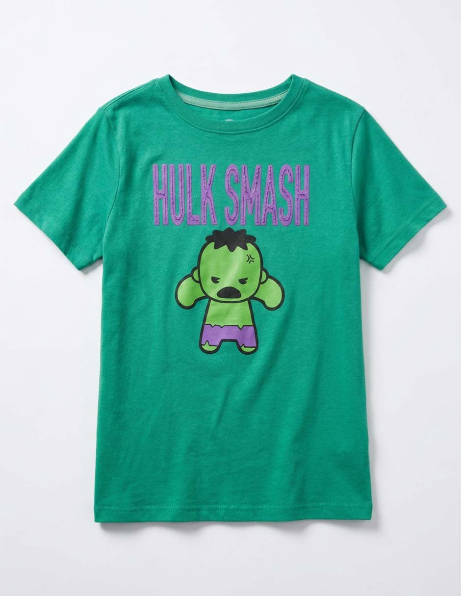 Playera Hulk manga corta para niño 3