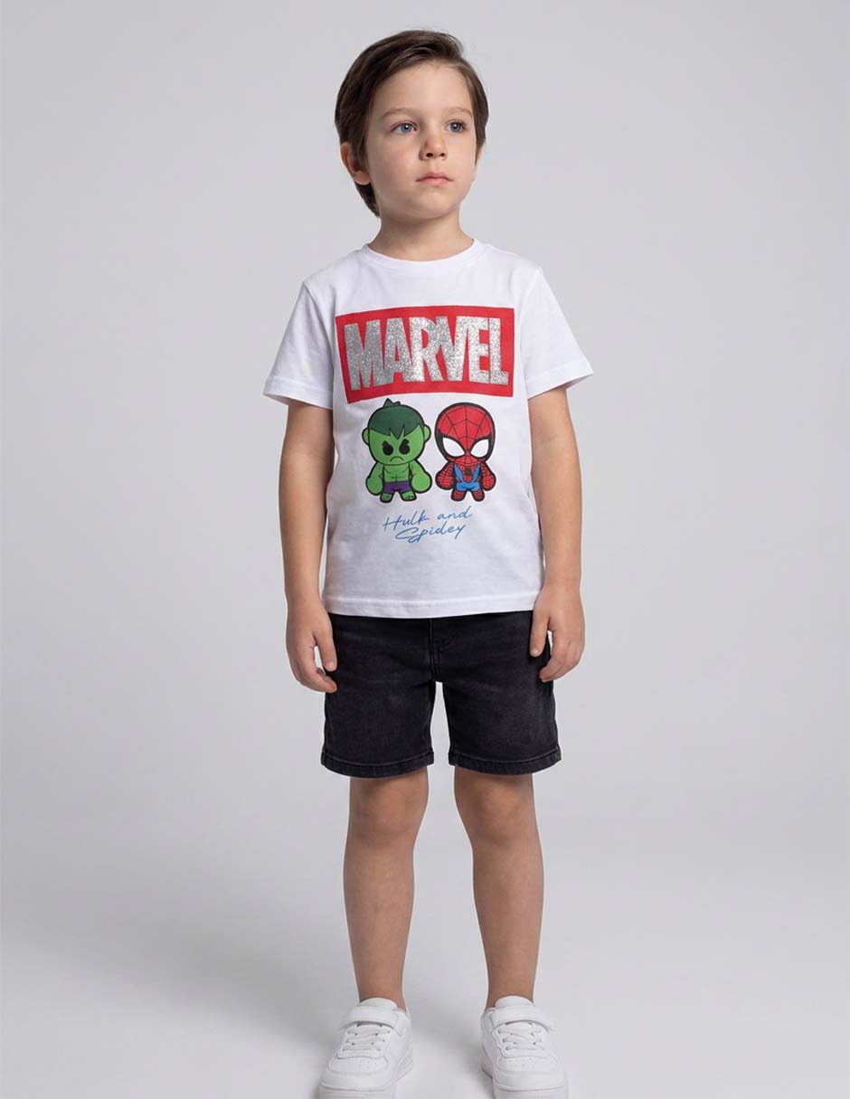 Playera spider - hulk manga corta para niño Playera spider - hulk manga corta para niño