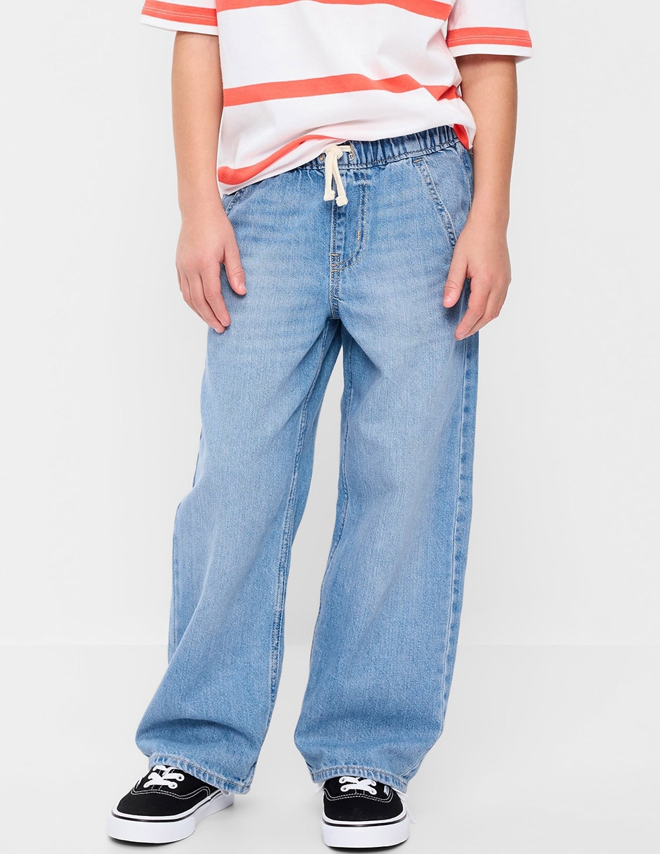 Jeans regular lavado obscuro para niño