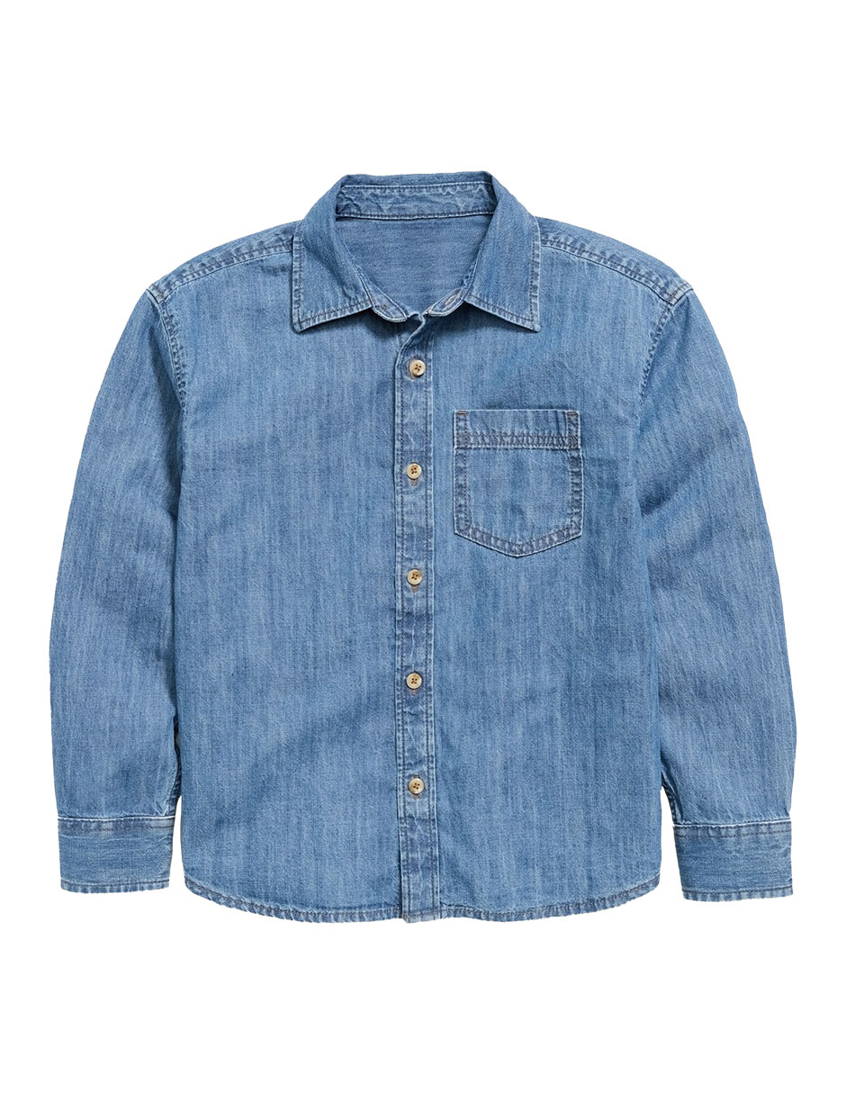 Camisa casual manga larga para niño