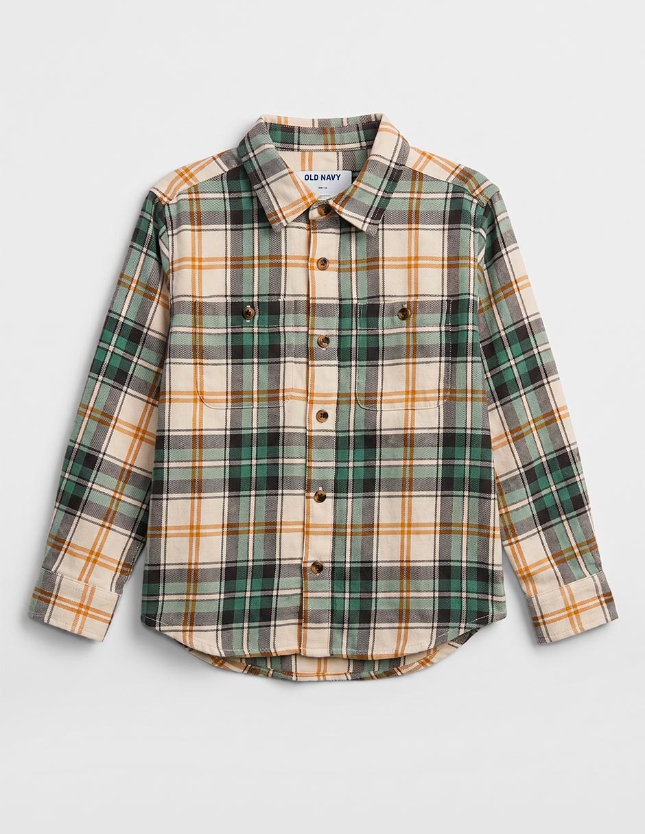 Camisa casual manga larga para niño