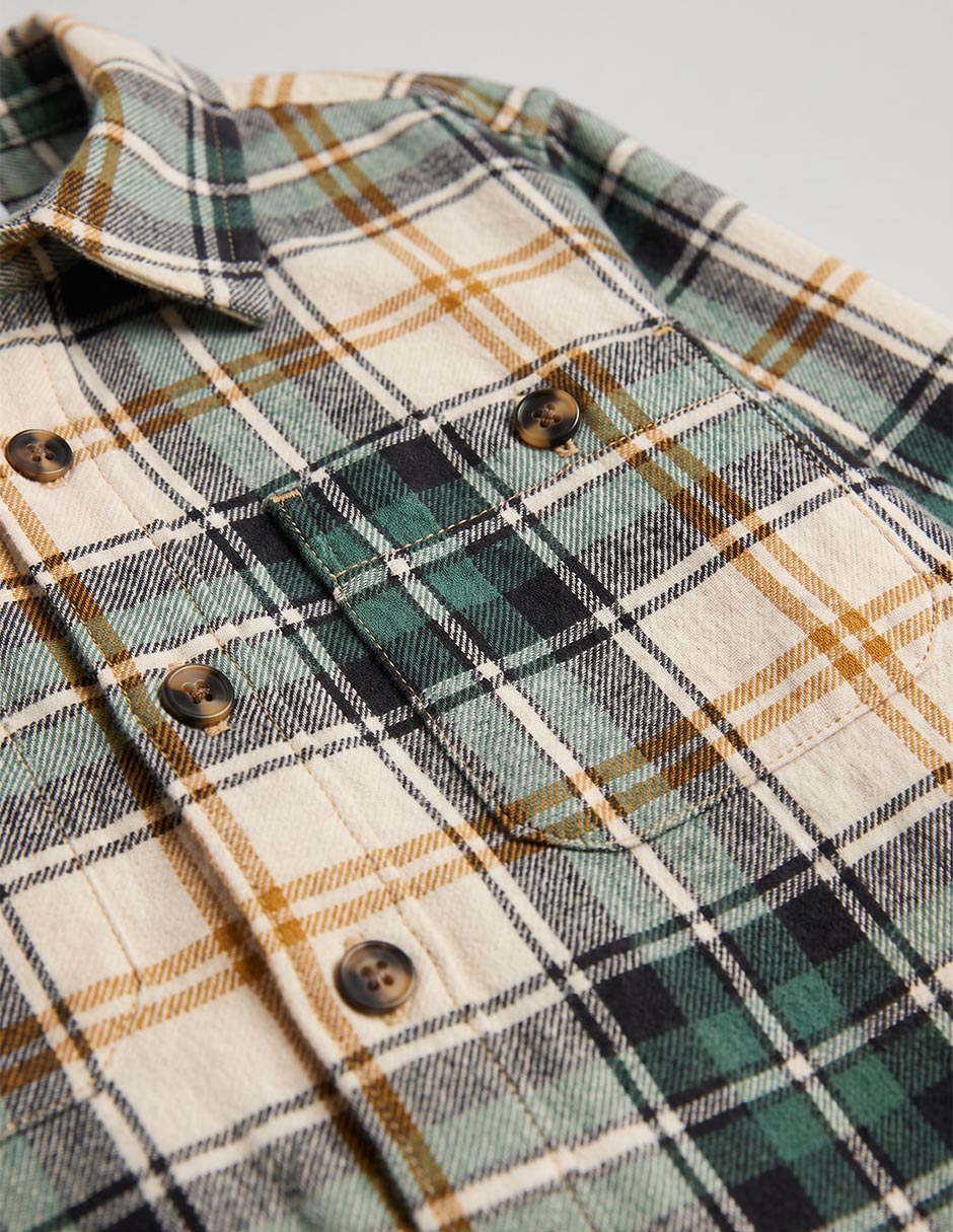 Camisa casual manga larga para niño