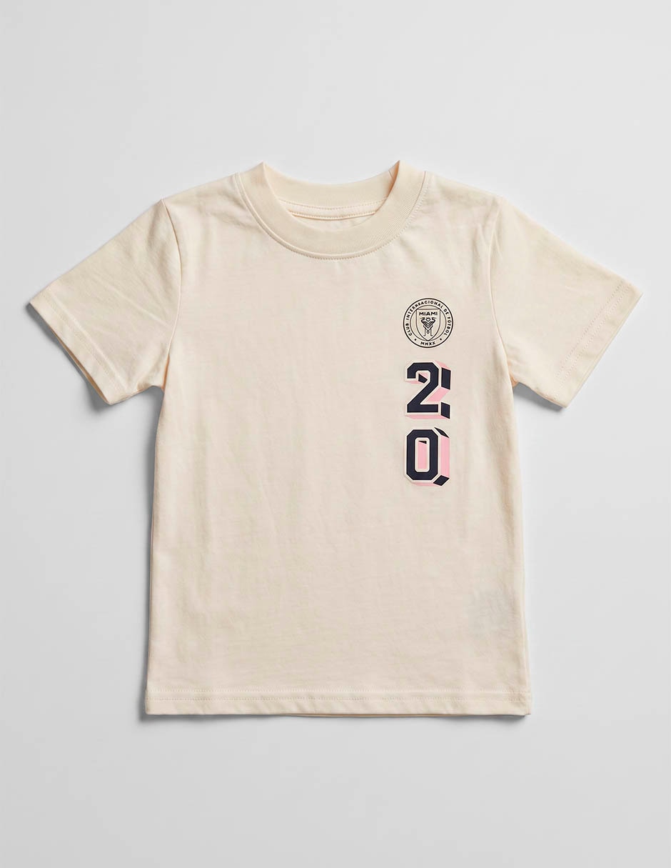 Playera inter de miami manga corta para niño