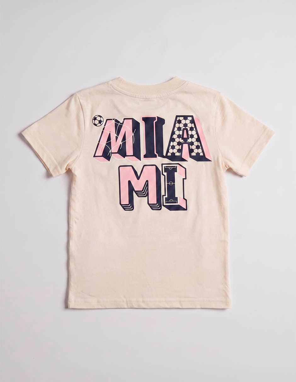 Playera inter de miami manga corta para niño 2