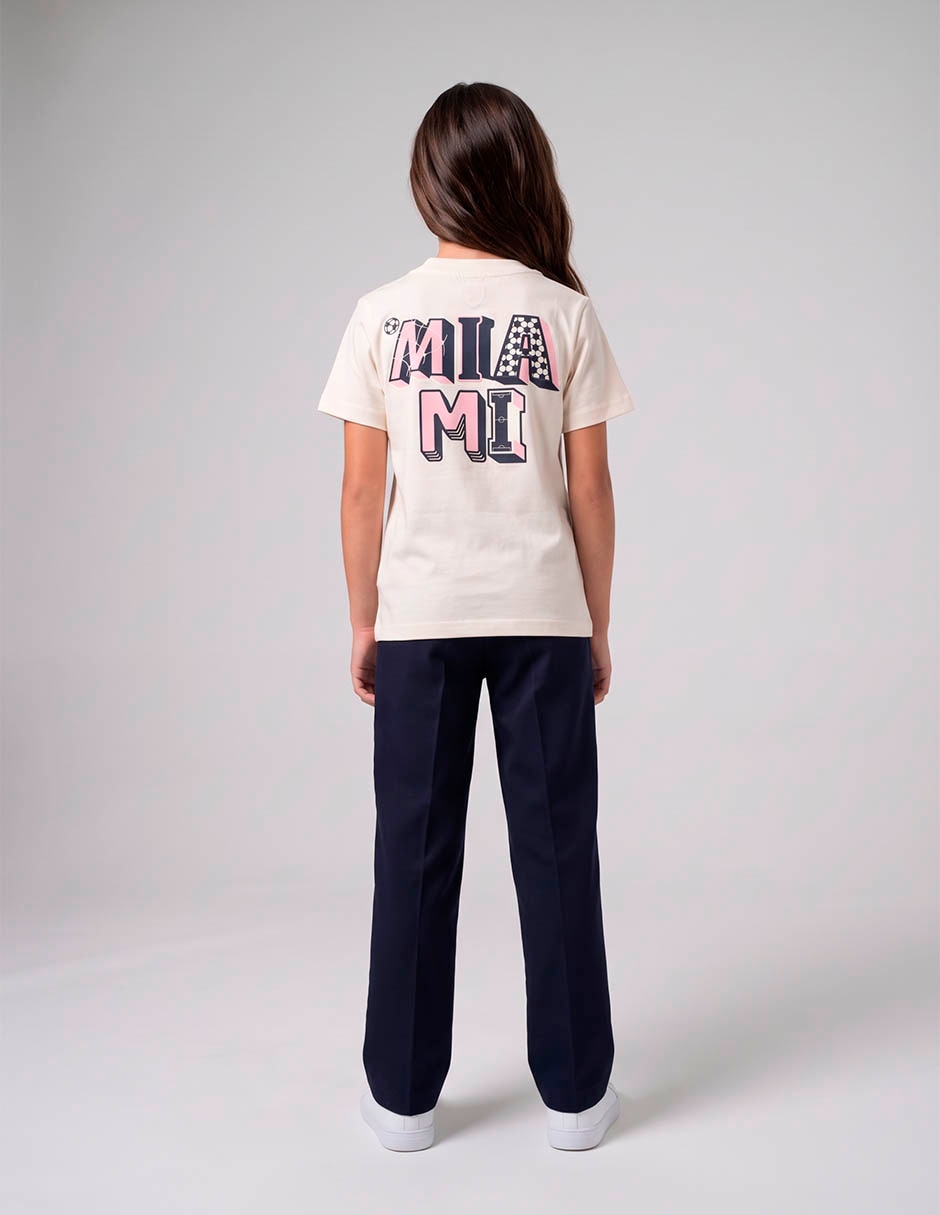 Playera inter de miami manga corta para niño 6