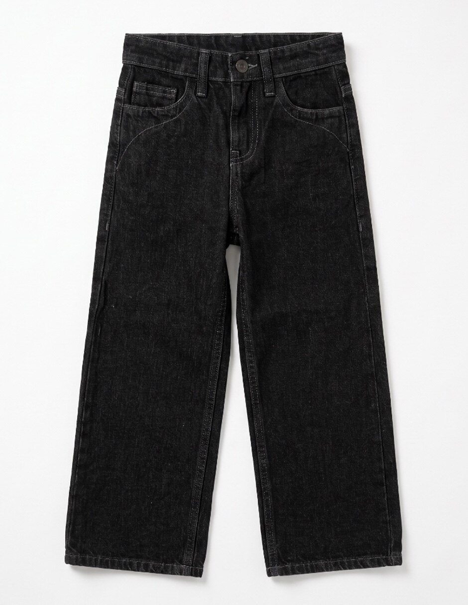 Jeans straight lavado denim para niño 3