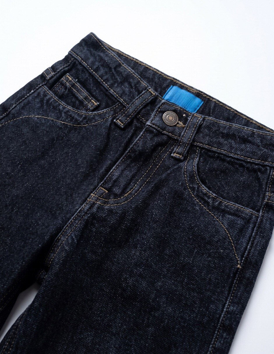 Jeans straight lavado denim para niño 5